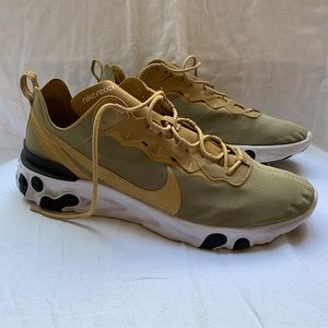 Nike React Element 55 Metallic Gold Men’s 12 Shoes